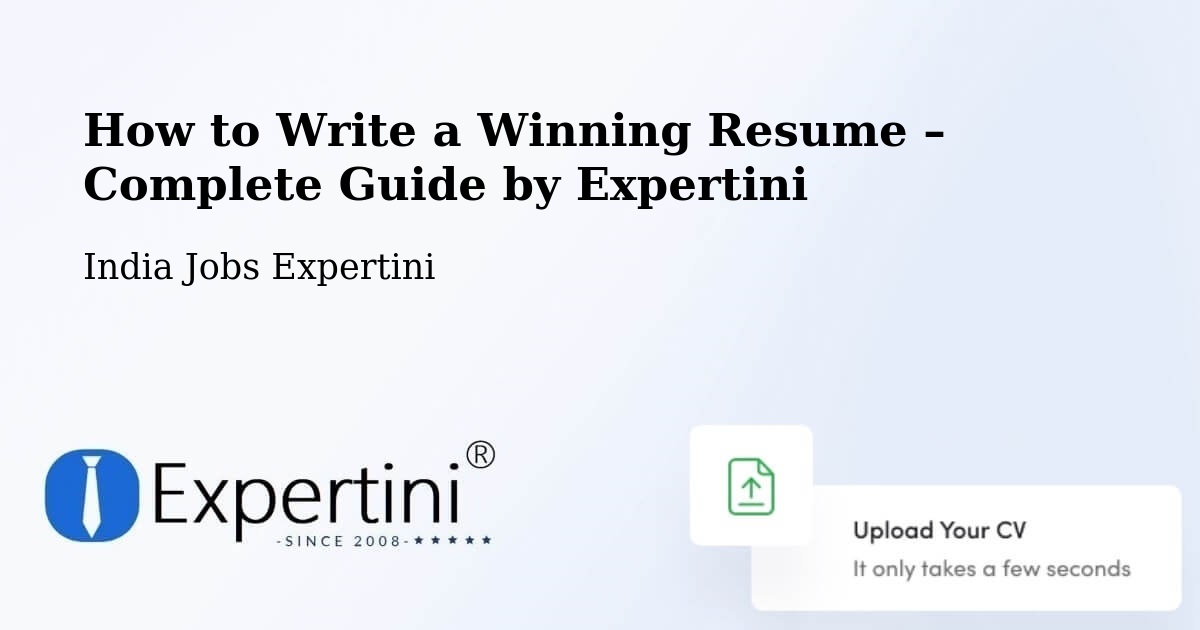 Resume Writing Guide for Job Seekers – Kusumba - Kusumba, India Jobs Expertini